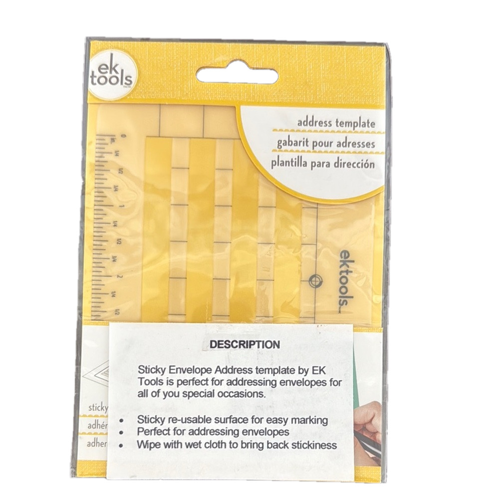 NWT EK Tools Sticky Envelope Address Template